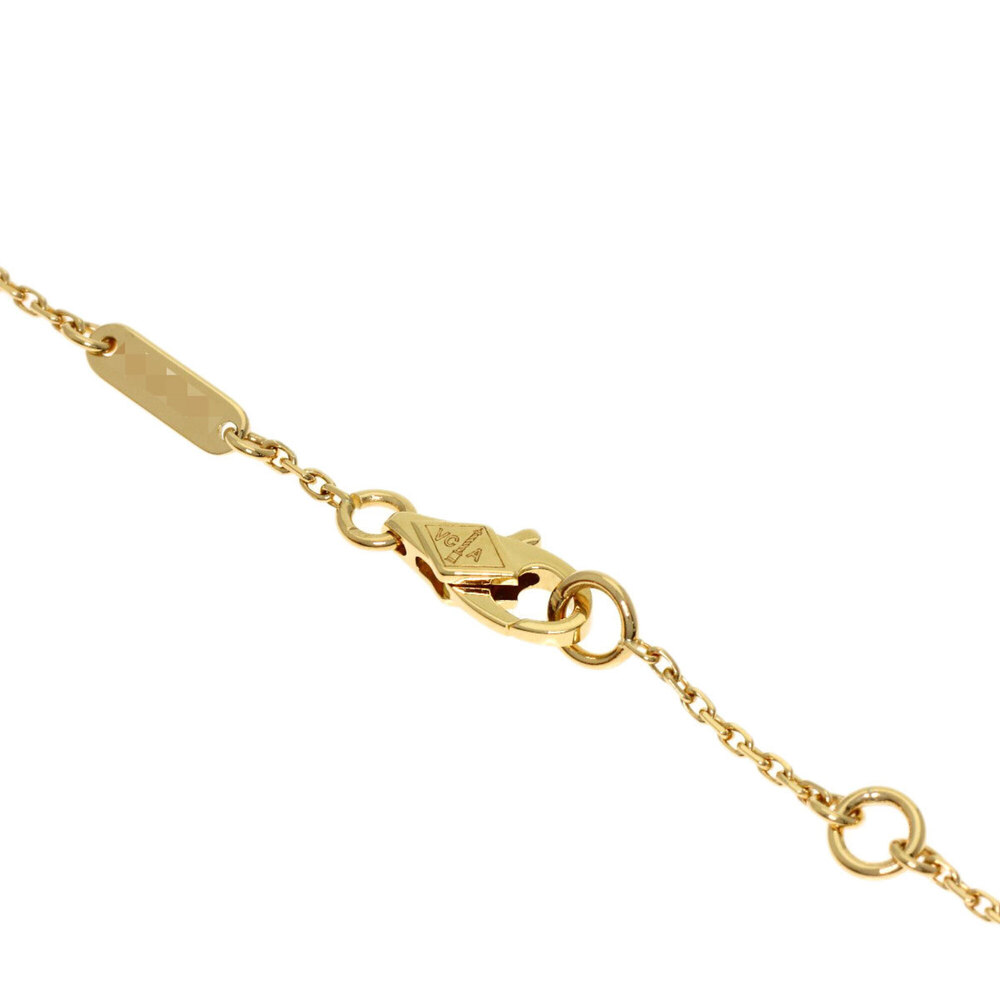 Van Cleef & Arpels Sweet Alhambra Shell Bracelet 18K Yellow Gold Women's - Picture 4 of 5